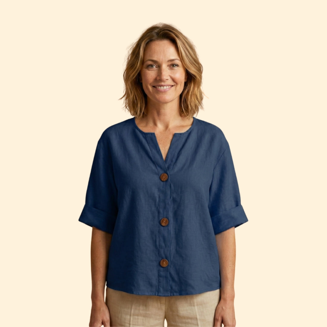 Women's Loose Linen Blouse