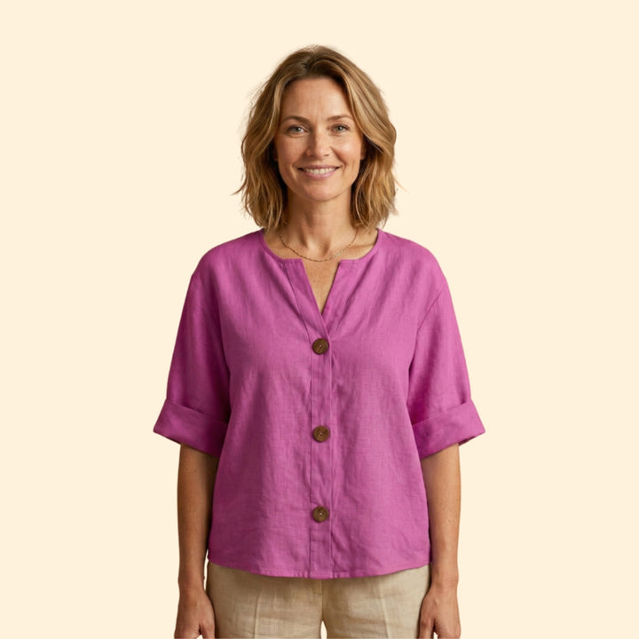 Women's Loose Linen Blouse
