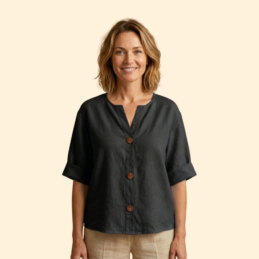 Women's Loose Linen Blouse