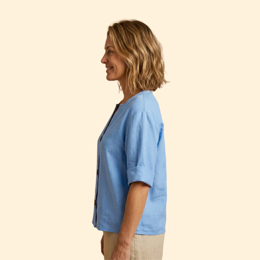 Women's Loose Linen Blouse
