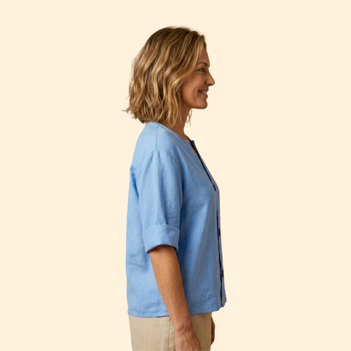 Women's Loose Linen Blouse