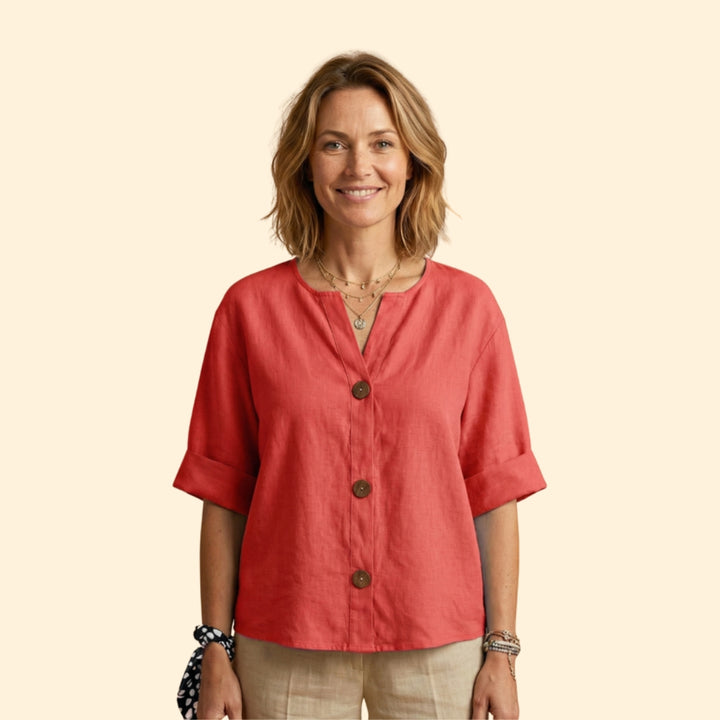 Women's Loose Linen Blouse
