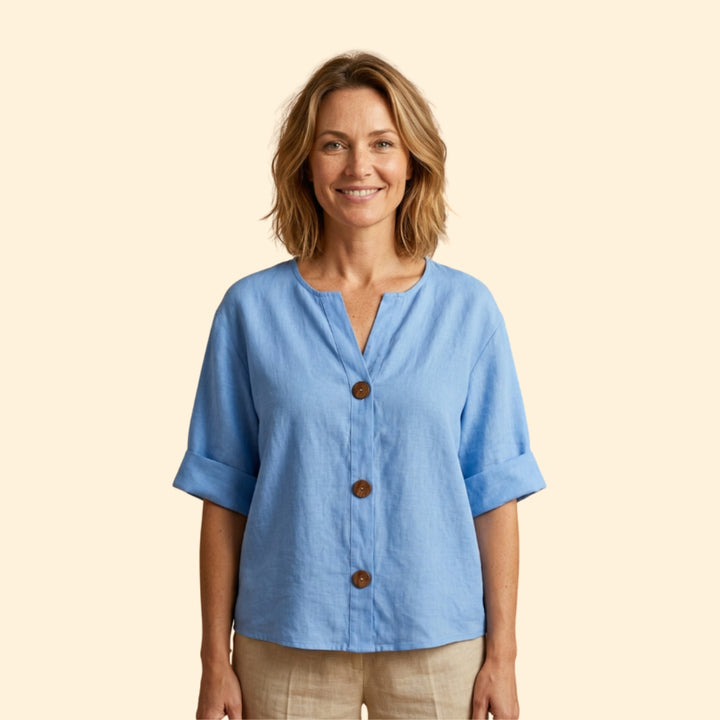 Women's Loose Linen Blouse