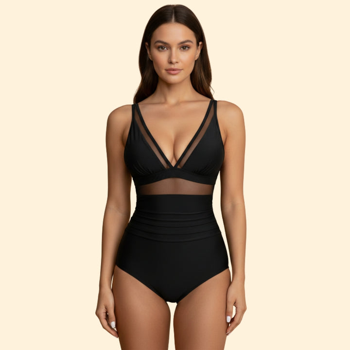 Women's Mesh-Panel Bikini Set