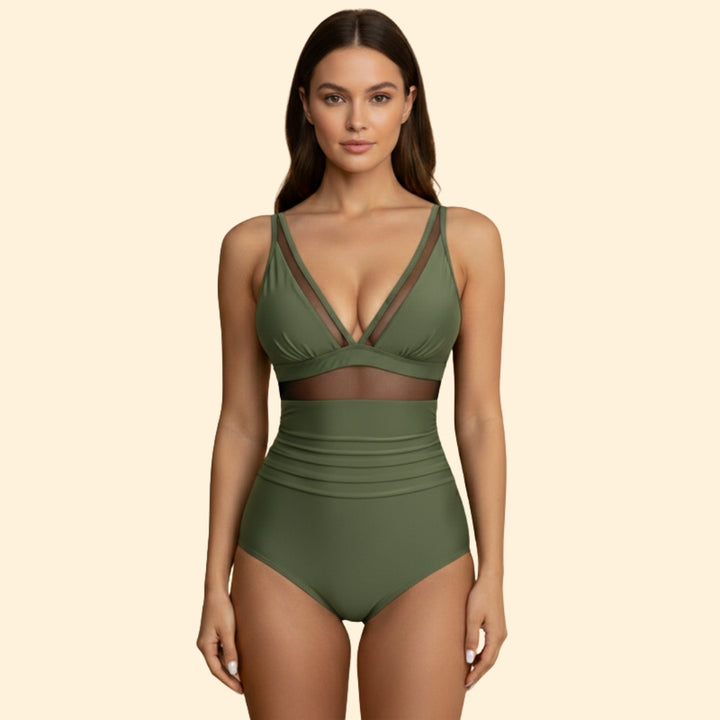 Women's Mesh-Panel Bikini Set
