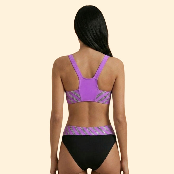 Women's Metallic Detail Bikini Set
