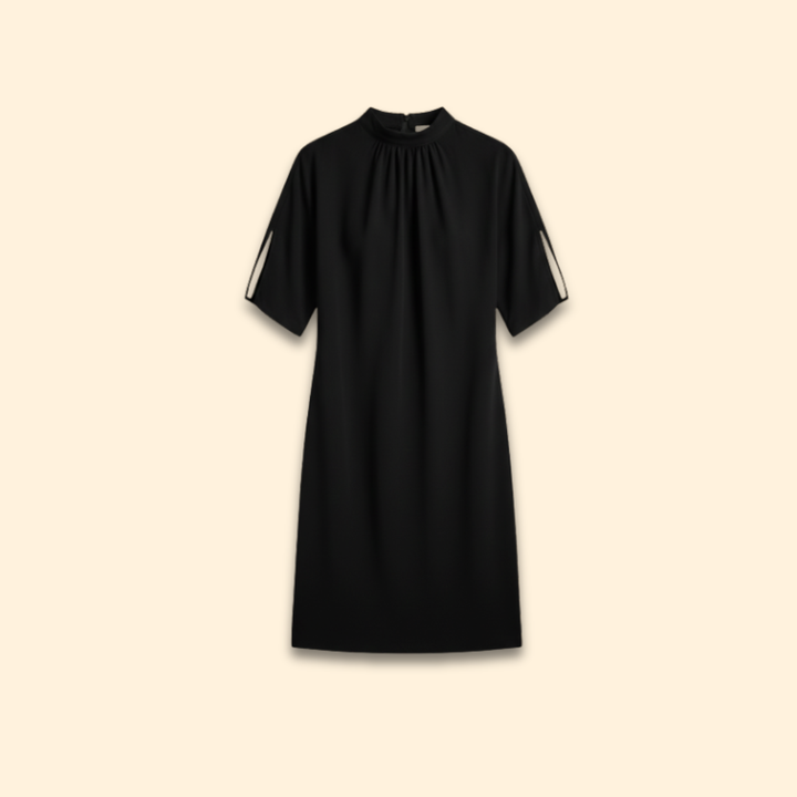 Women’s Mock Neck Slit Sleeve Dress
