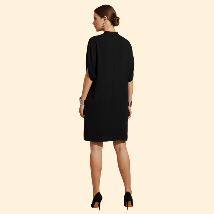 Women’s Mock Neck Slit Sleeve Dress