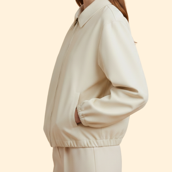 Women’s Modern Collar Bomber Jacket