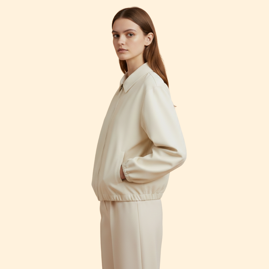 Women’s Modern Collar Bomber Jacket