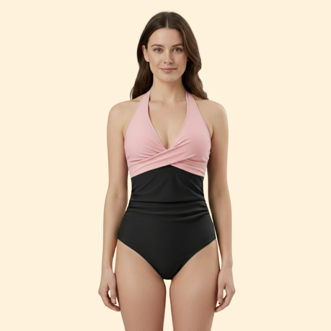 Women's Modern Cross-Front Swimsuit