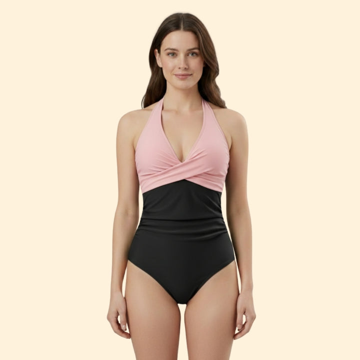 Women's Modern Cross-Front Swimsuit
