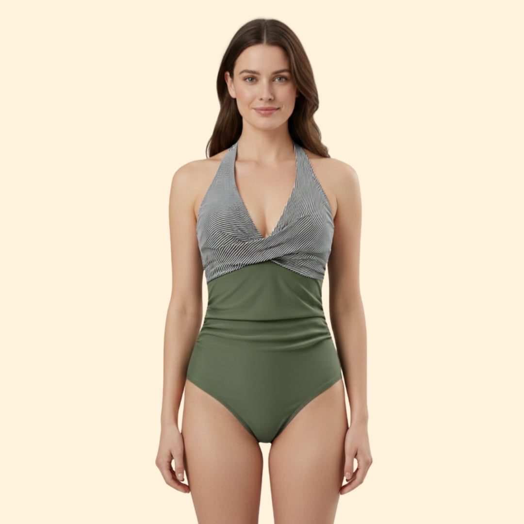 Women's Modern Cross-Front Swimsuit