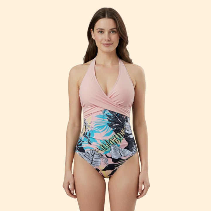 Women's Modern Cross-Front Swimsuit