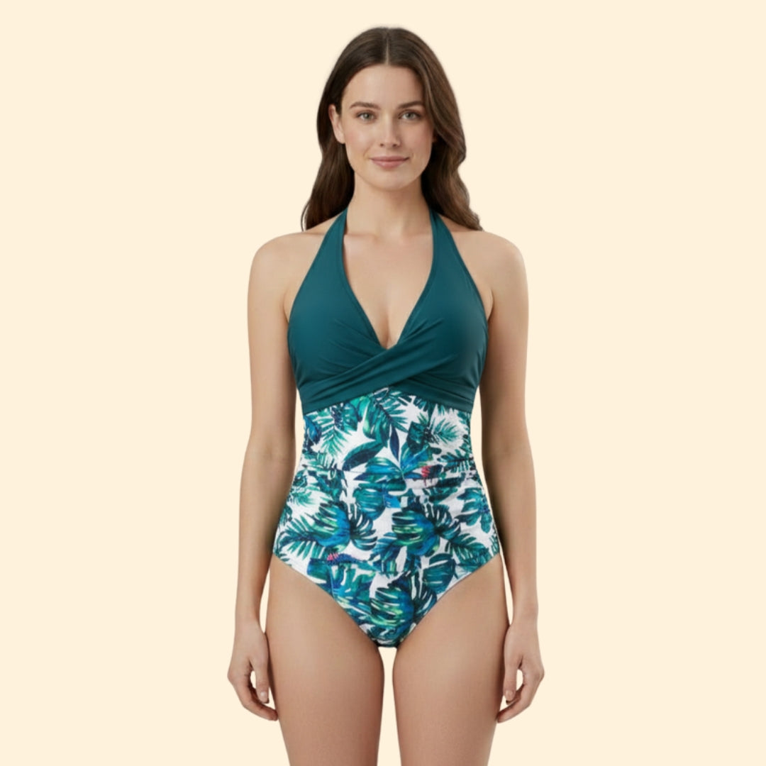 Women's Modern Cross-Front Swimsuit