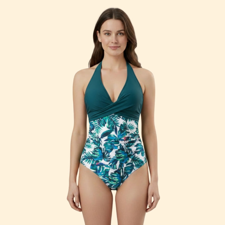 Women's Modern Cross-Front Swimsuit