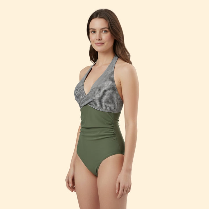 Women's Modern Cross-Front Swimsuit