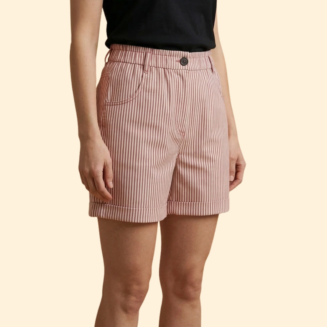 Women's Nautical Striped Shorts