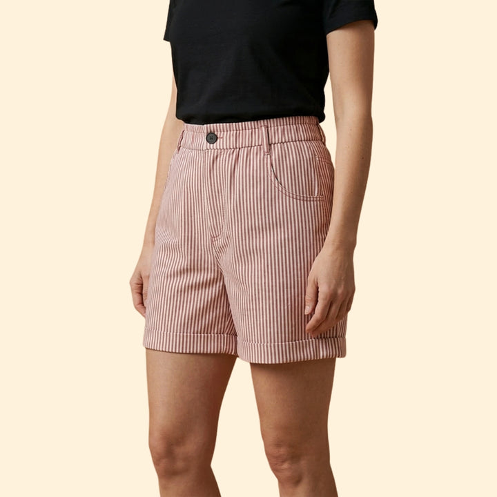 Women's Nautical Striped Shorts