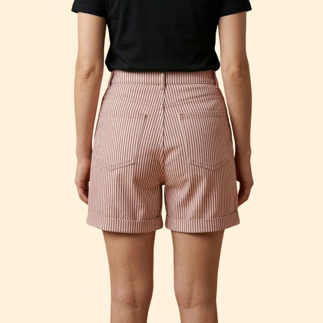 Women's Nautical Striped Shorts