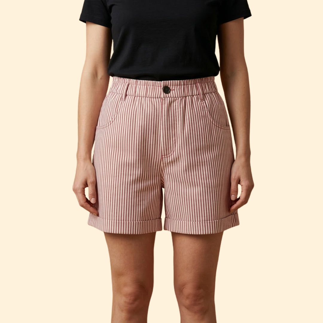 Women's Nautical Striped Shorts