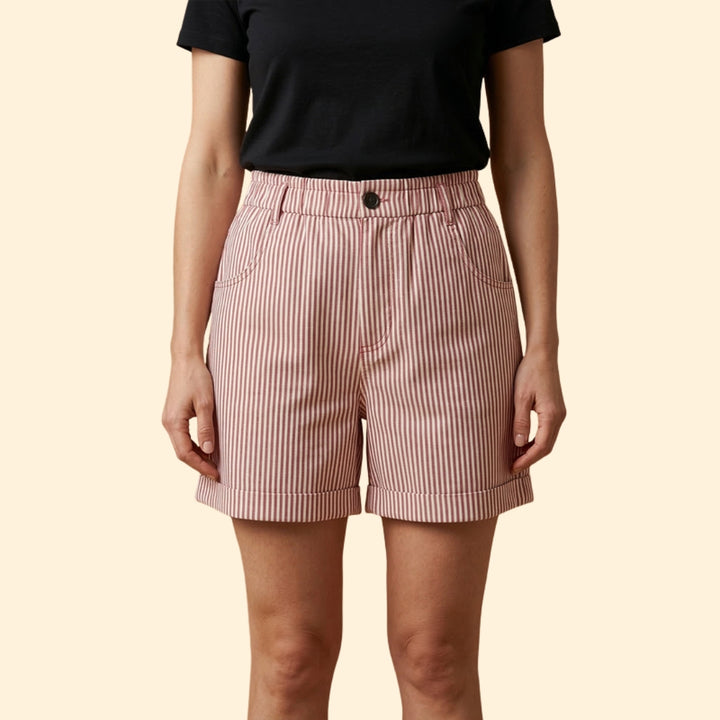 Women's Nautical Striped Shorts