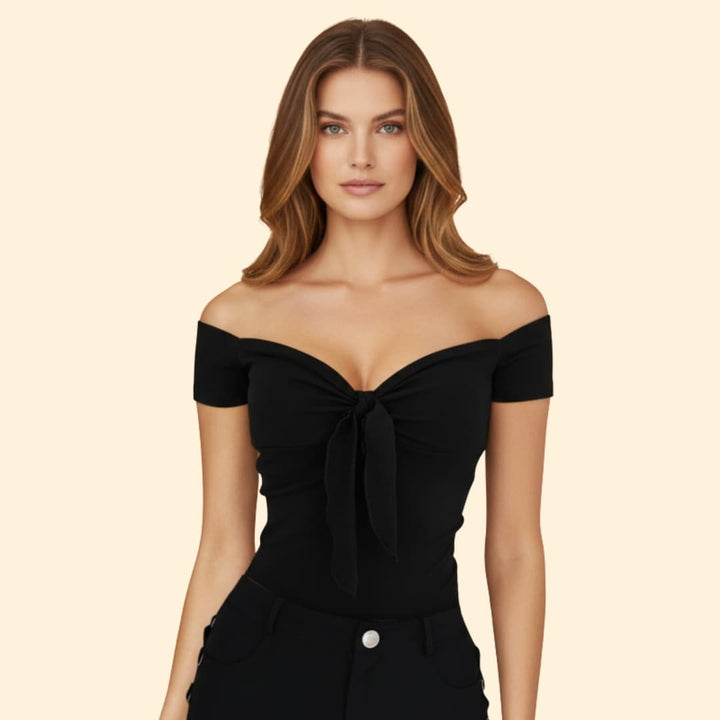 Women's Off-Shoulder Knot Tee