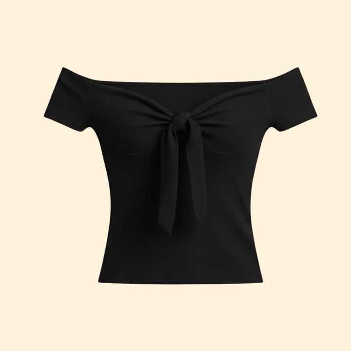 Women's Off-Shoulder Knot Tee