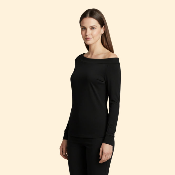 Women's Off-Shoulder Long Sleeve Tee