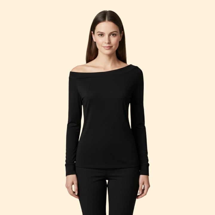 Women's Off-Shoulder Long Sleeve Tee
