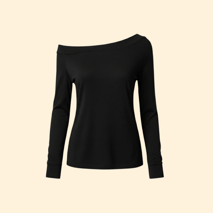 Women's Off-Shoulder Long Sleeve Tee