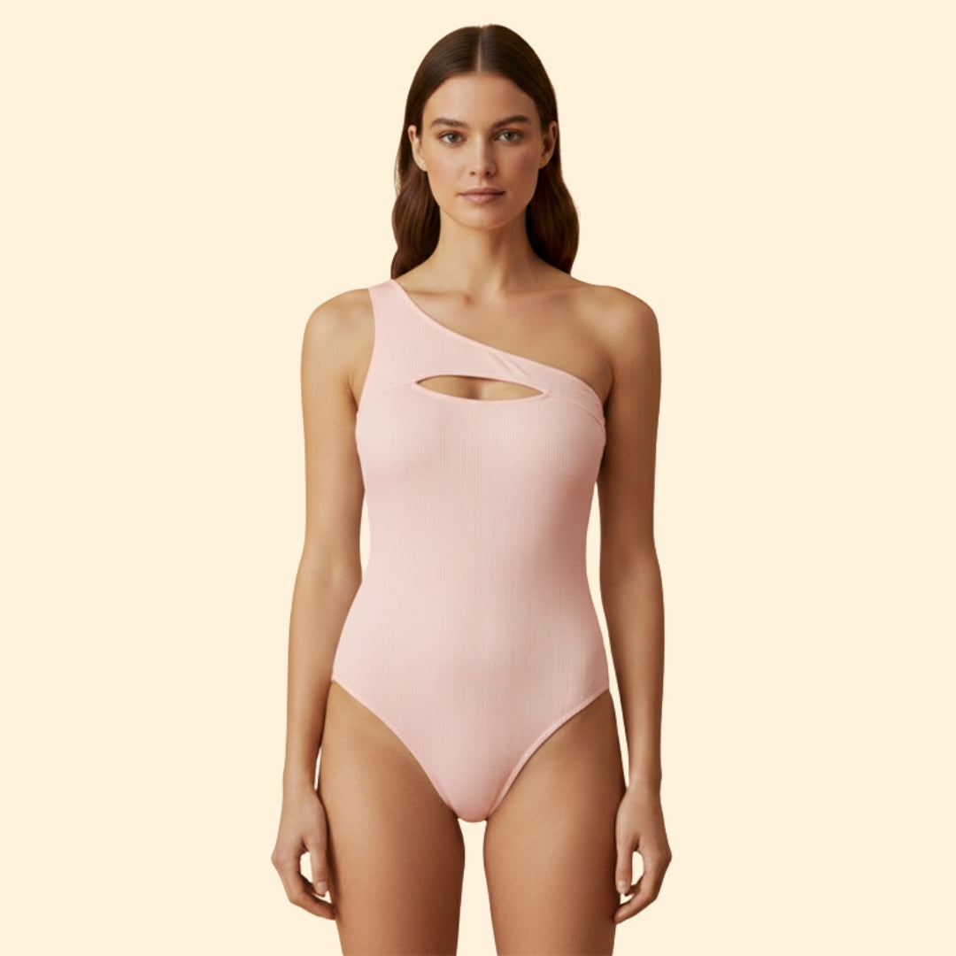 Women's One-Shoulder Cutout Swimsuit