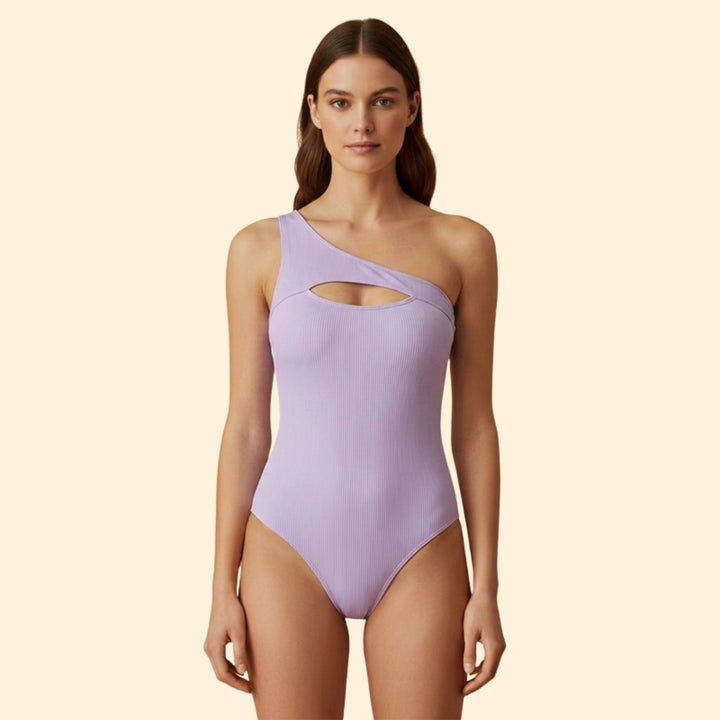 Women's One-Shoulder Cutout Swimsuit