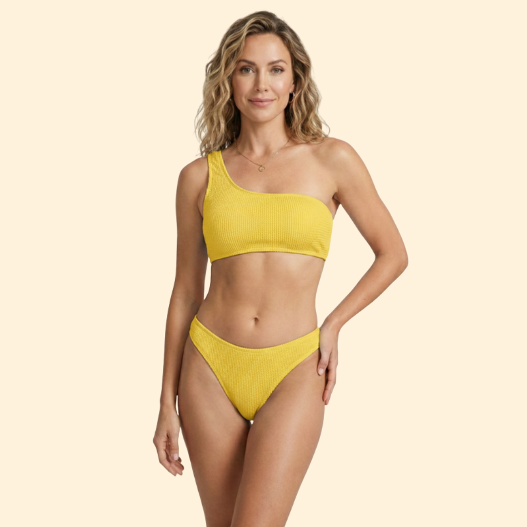 Women's One-Shoulder High-Waist Bikini