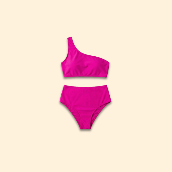 Women's One-Shoulder High-Waist Bikini