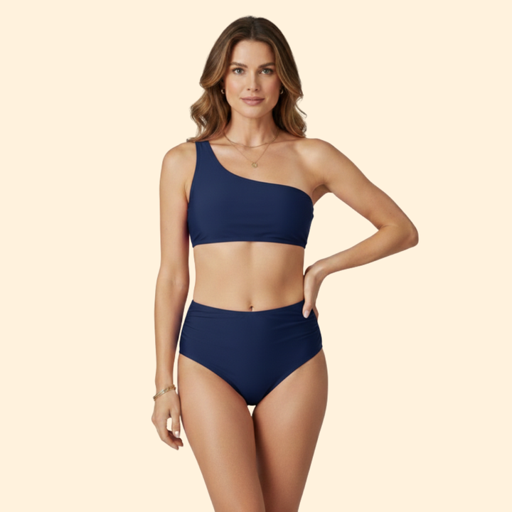 Women's One-Shoulder High-Waist Bikini