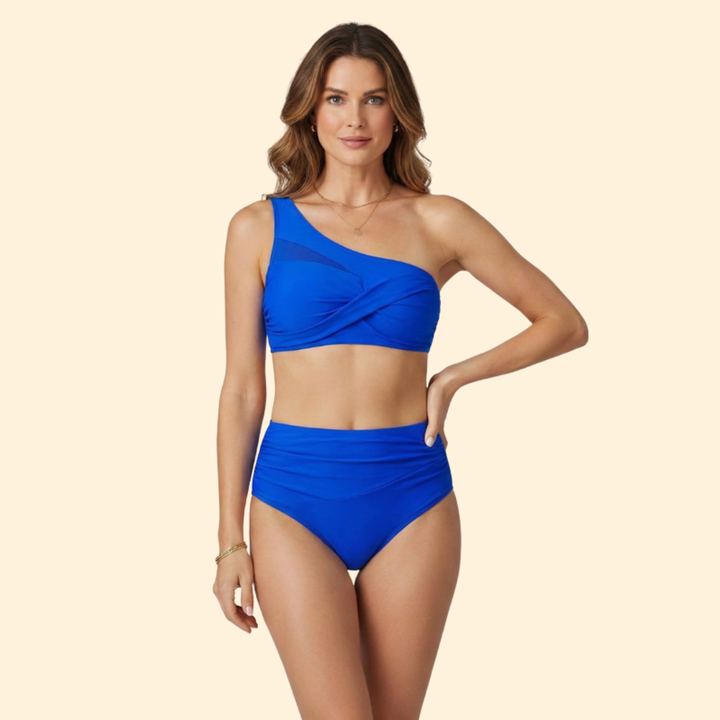 Women's One-Shoulder High-Waist Bikini