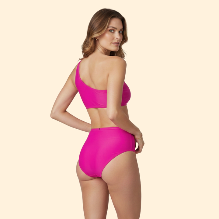 Women's One-Shoulder High-Waist Bikini