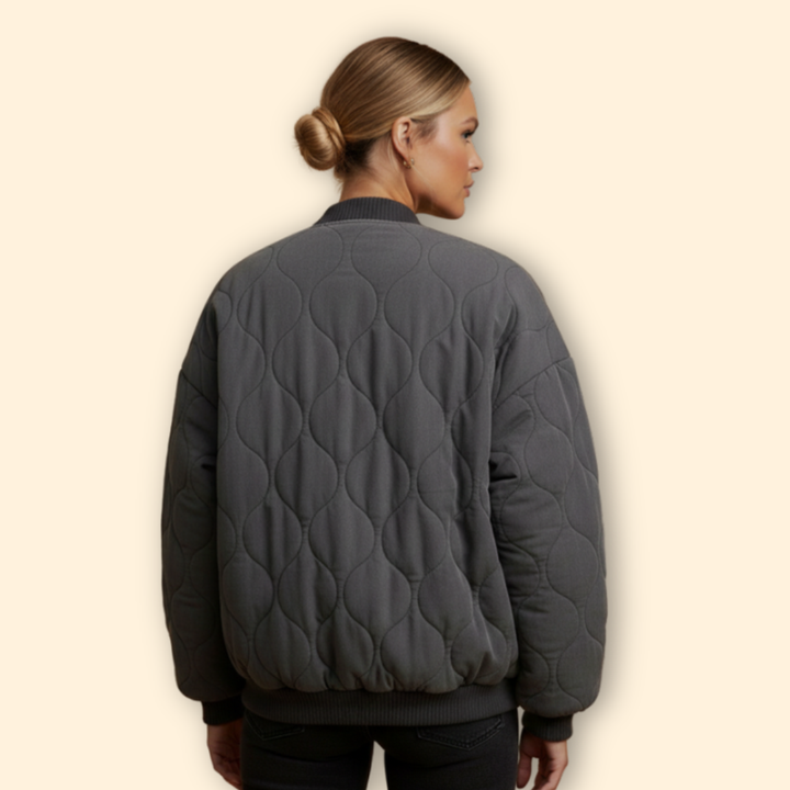 Women’s Oversized Quilted Bomber Jacket