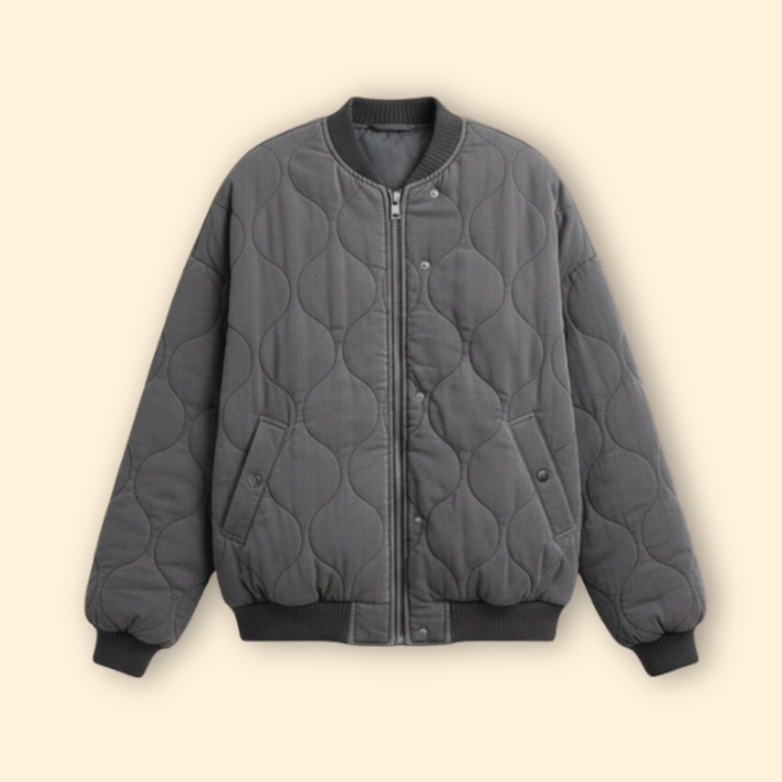 Women’s Oversized Quilted Bomber Jacket
