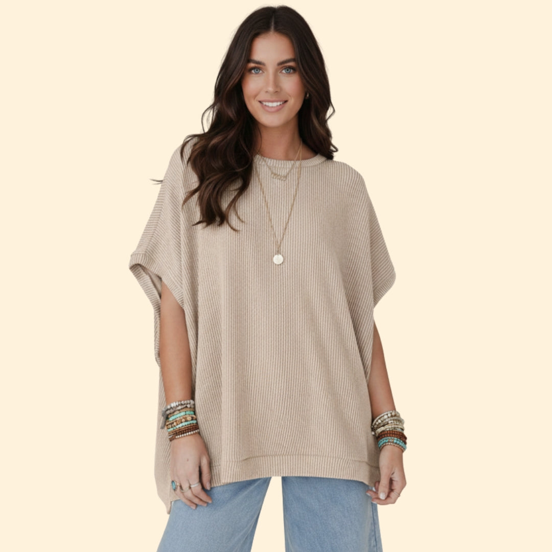 Women's Oversized Ribbed Top