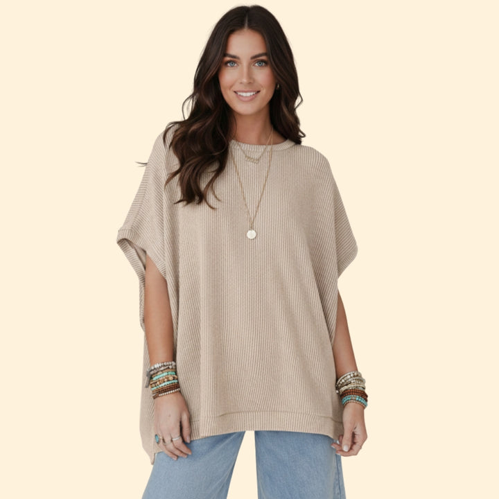 Women's Oversized Ribbed Top