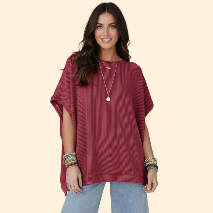 Women's Oversized Ribbed Top