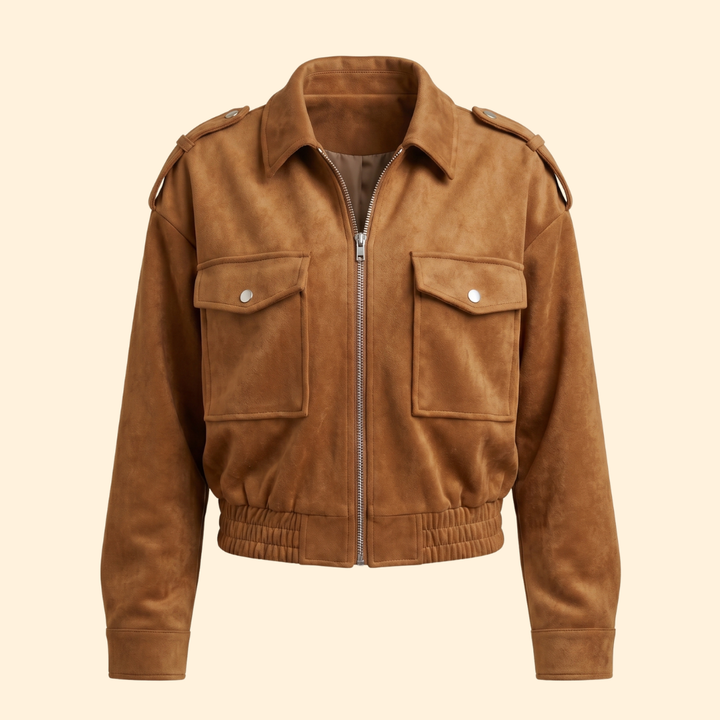 Women’s Patch Pocket Bomber Jacket