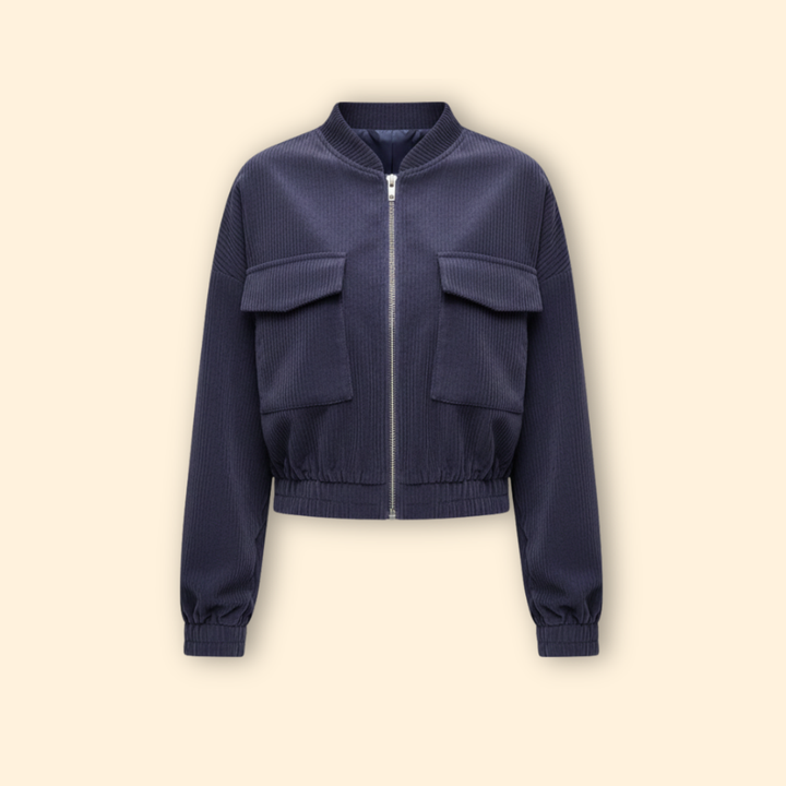 Women’s Patch Pocket Bomber Jacket