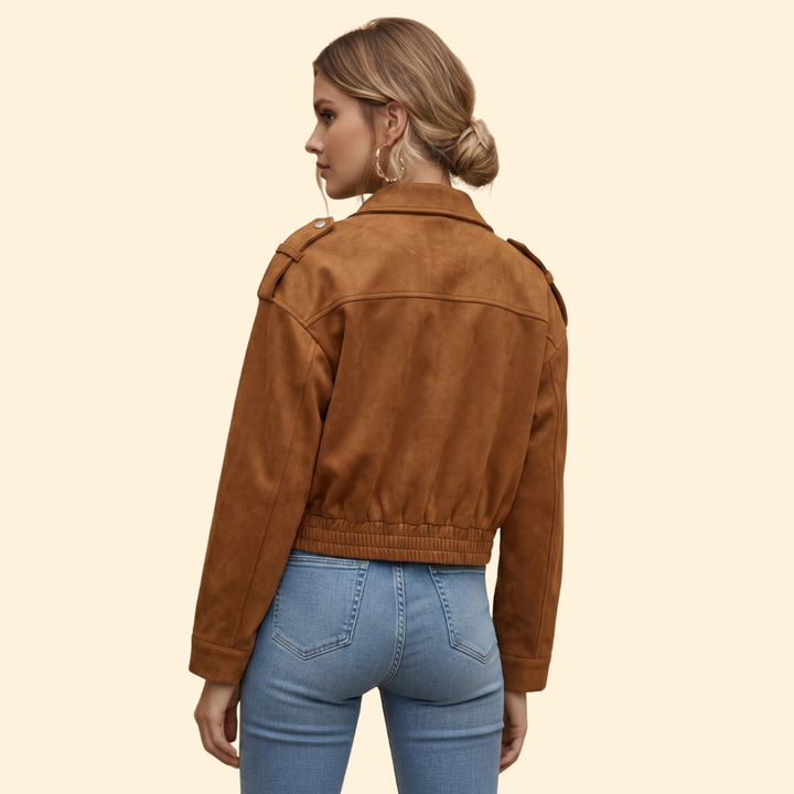 Women’s Patch Pocket Bomber Jacket