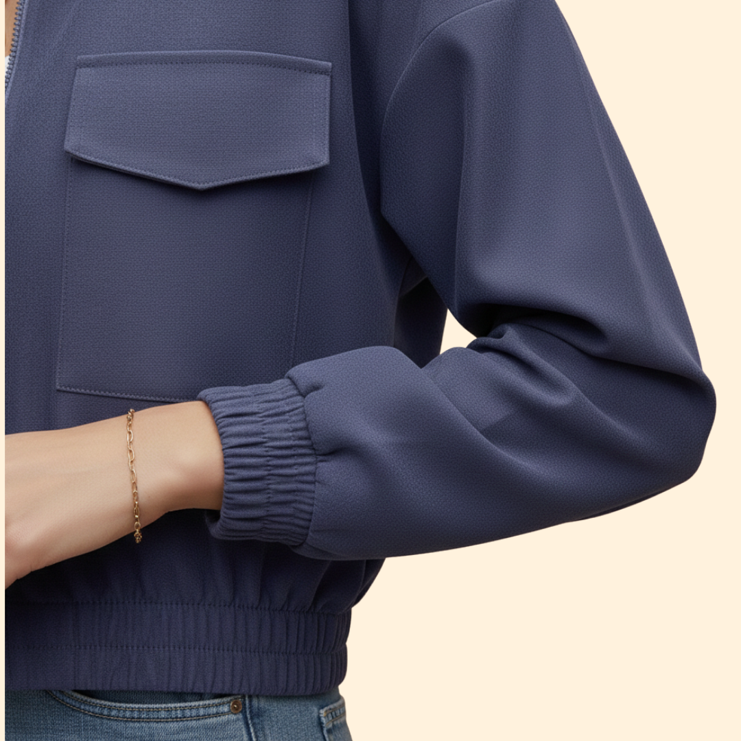 Women’s Patch Pocket Bomber Jacket