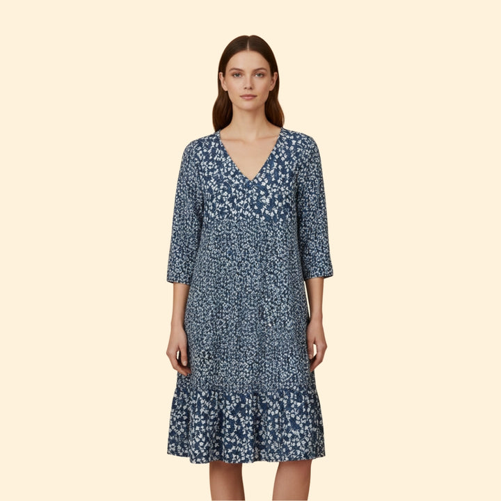 Women's Patterned Midi Dress