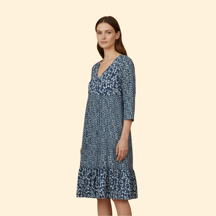 Women's Patterned Midi Dress