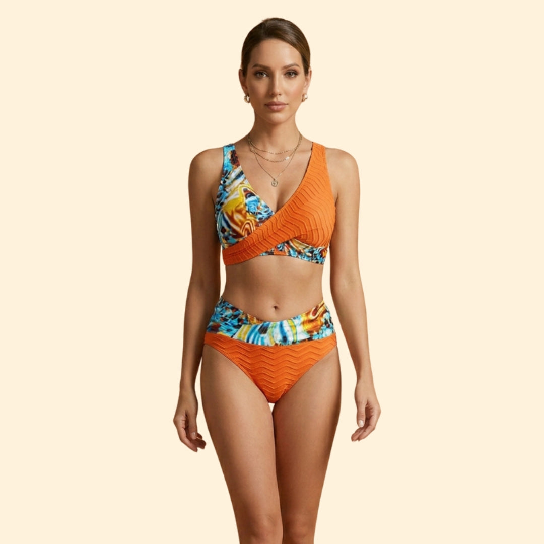 Women's Patterned Wrap Bikini